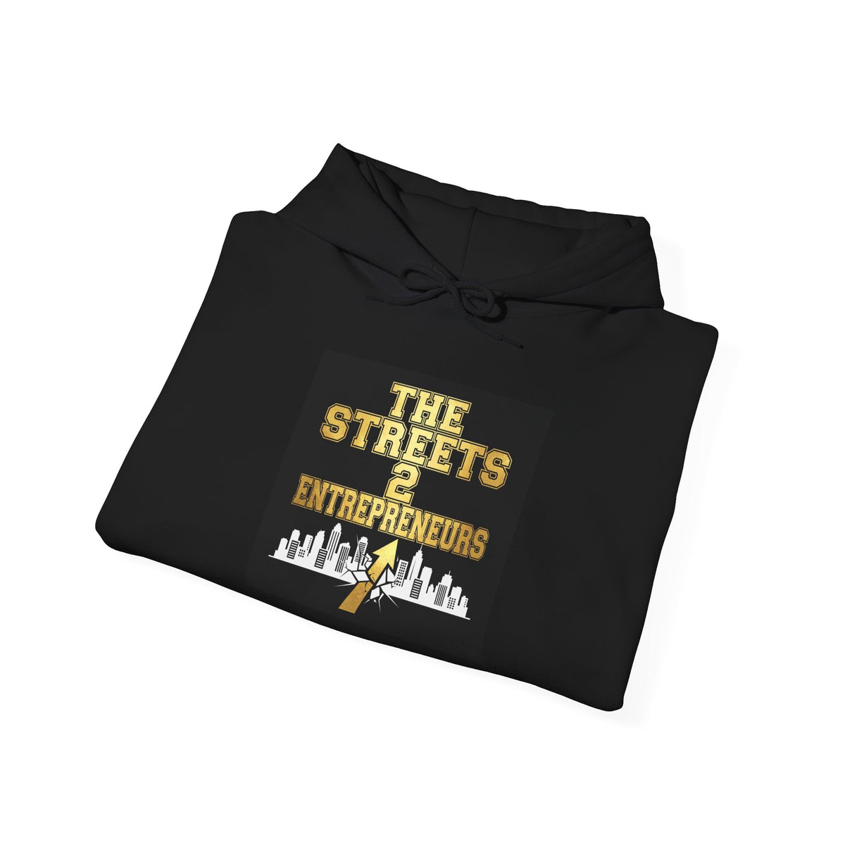 The Streets 2 Entrepreneurs Hoodie — Gold Skyline Edition